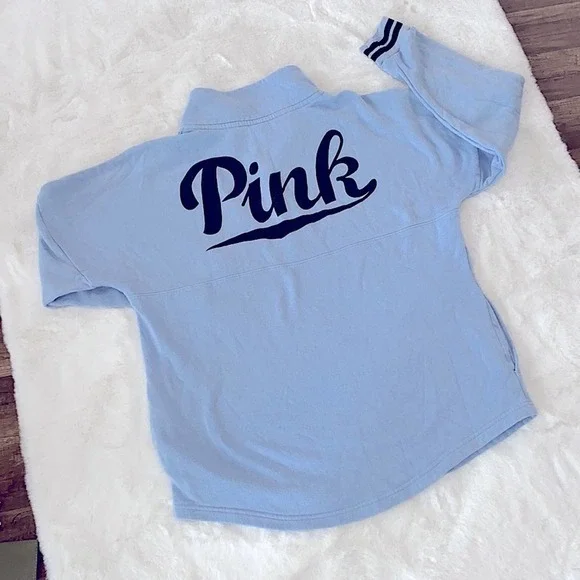 VS PINK ๐ Varsity Style Sweatshirt Sz L - Picture 1 of 6